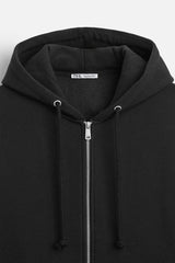 Sweat à capuche zip - Blanc Cassé