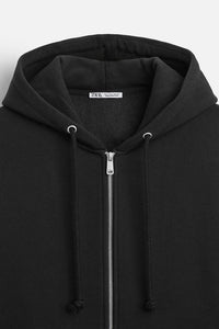 Sweat à capuche zip - Blanc Cassé