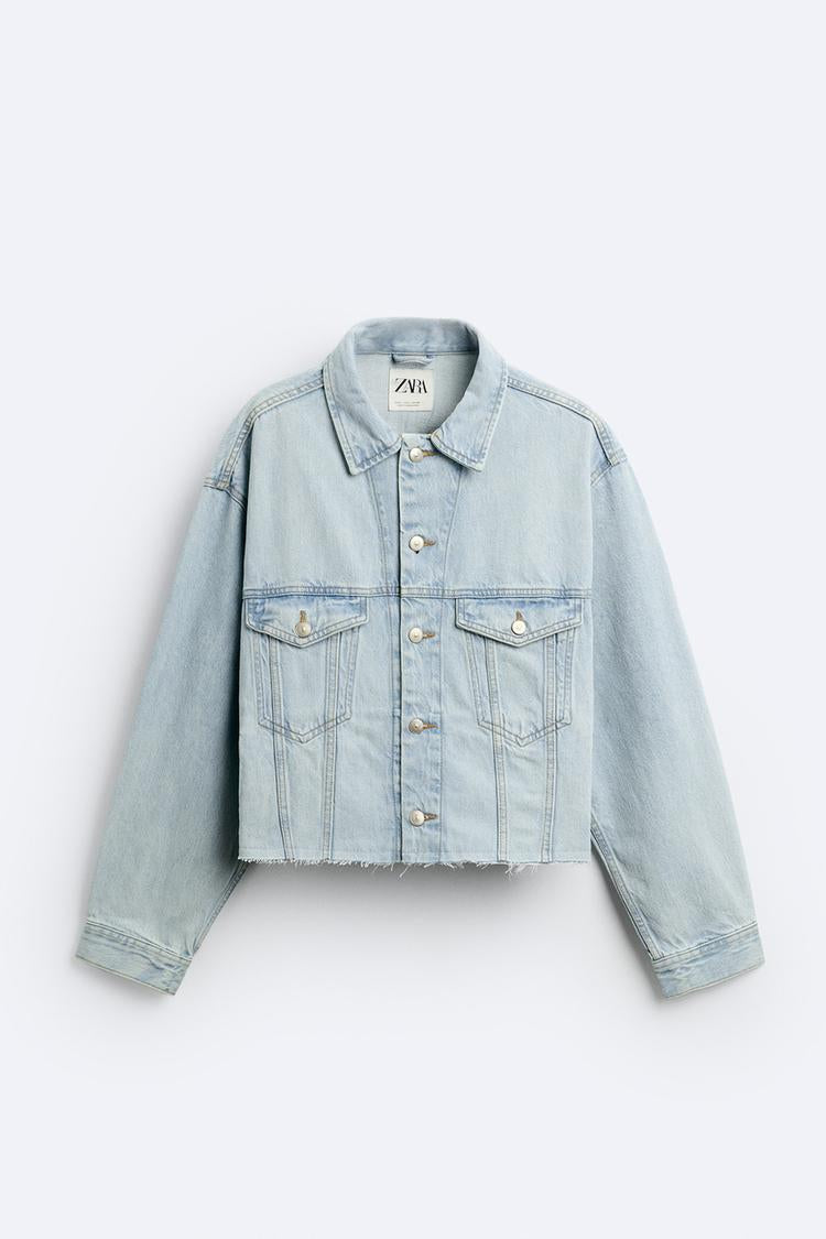 Veste en jean coupe courte