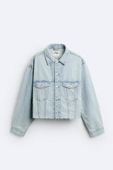 Veste en jean coupe courte