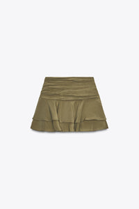 JUPE-CULOTTE À VOLANTS
