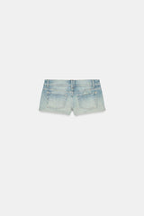 SHORT MINI EN DENIM TRF TAILLE BASSE