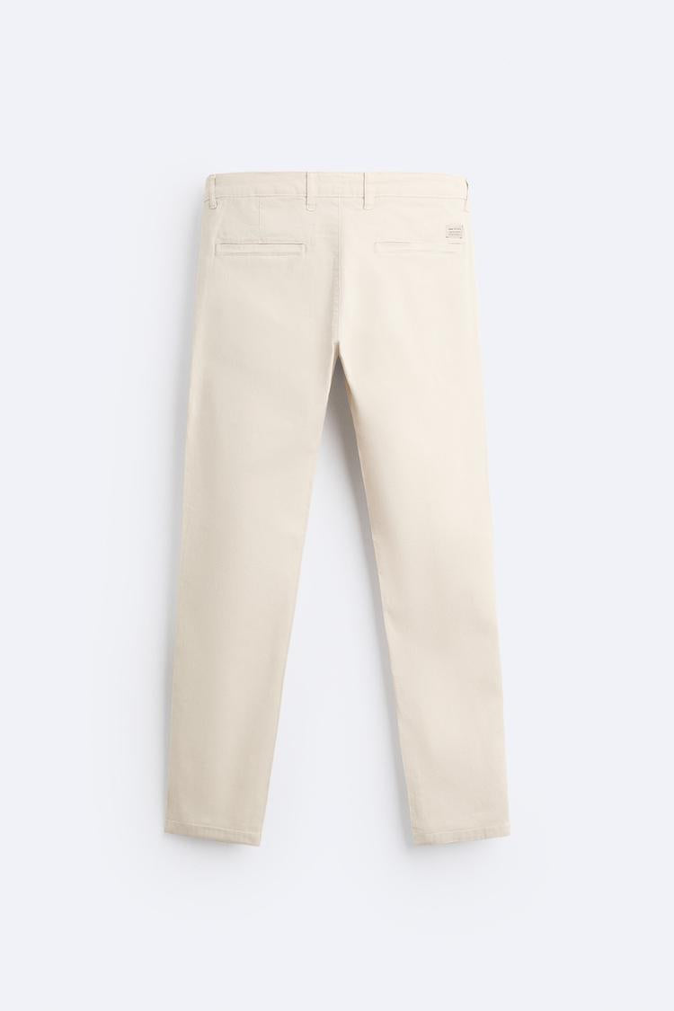 Pantalon chino coupe moulante - Beige