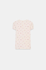 T-SHIRT POINTELLE FLEURS