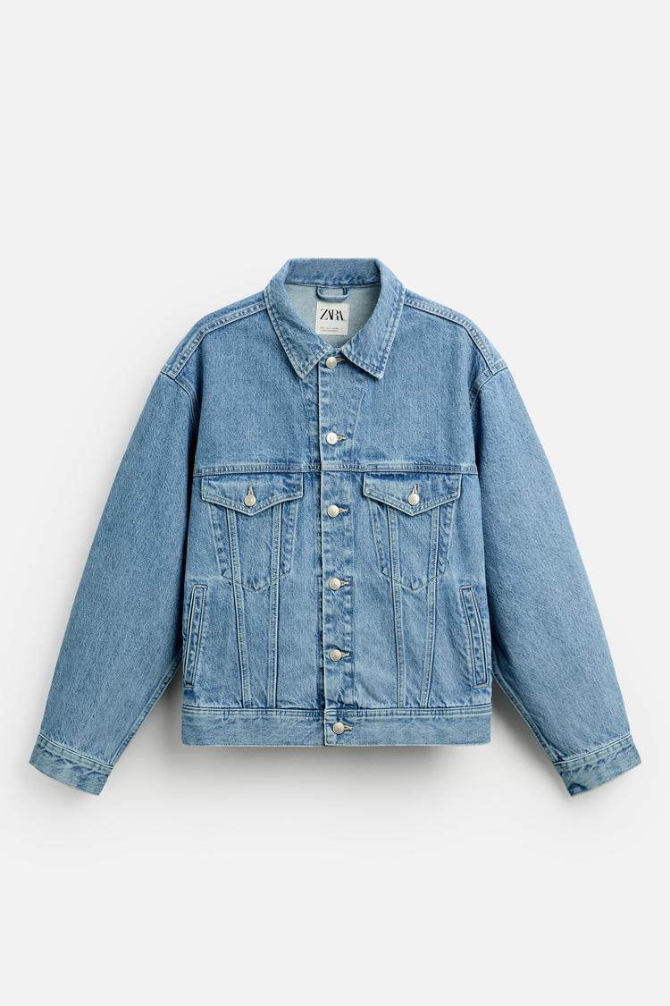 Veste en jean coupe carrée