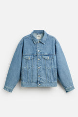 Veste en jean coupe carrée