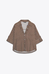 CHEMISE COURTE EN LIN