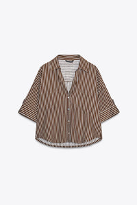 CHEMISE COURTE EN LIN