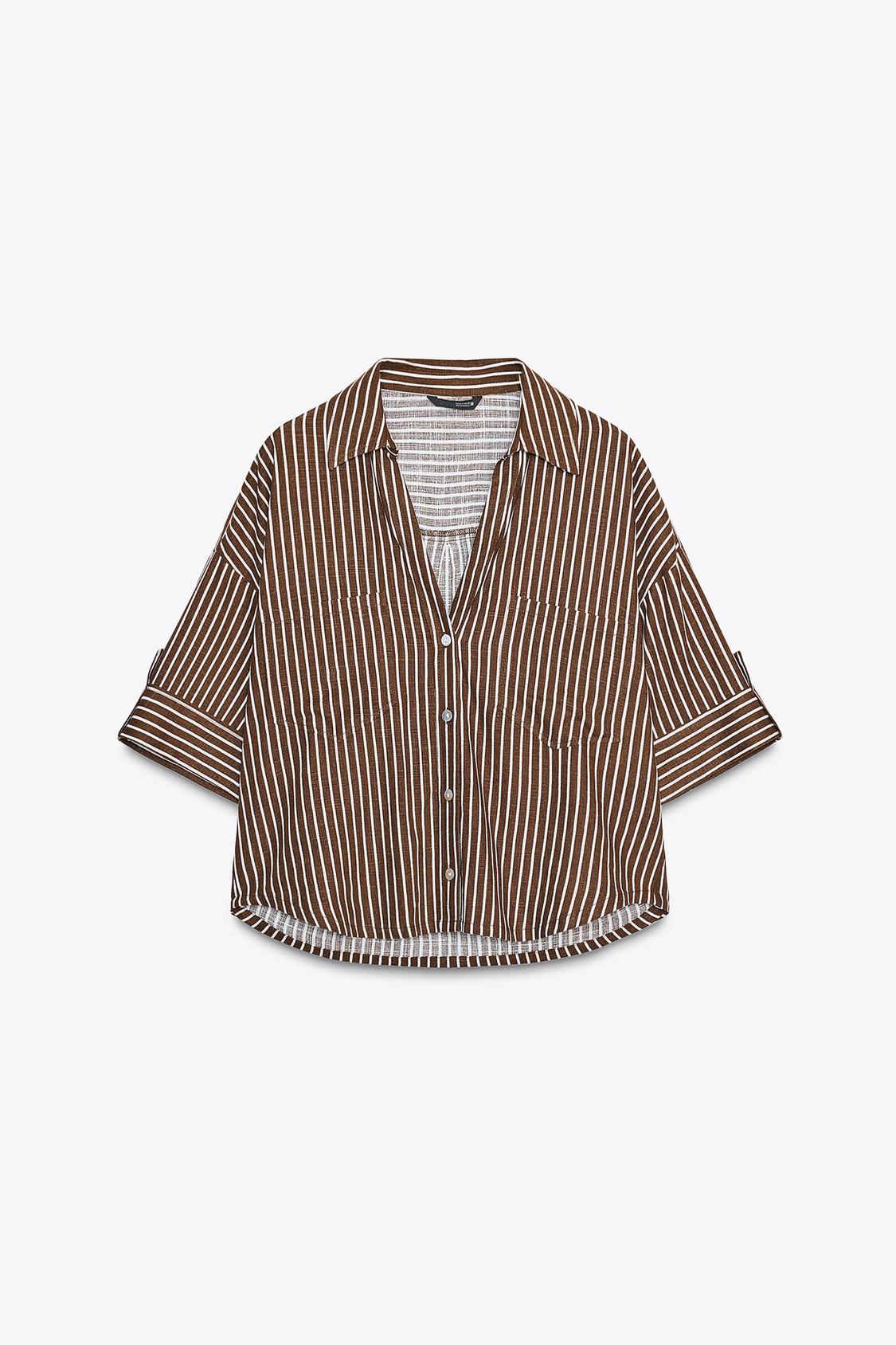 CHEMISE COURTE EN LIN