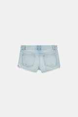 SHORT EN DENIM TRF DÉCHIRÉ TAILLE MOYENNE
