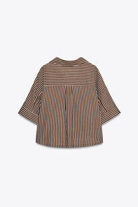 CHEMISE COURTE EN LIN