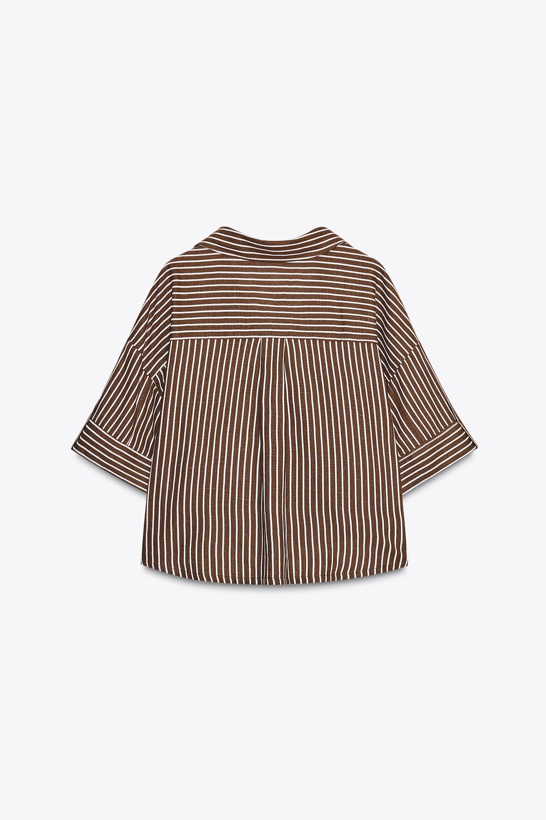 CHEMISE COURTE EN LIN