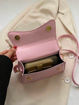Mini sac carré léger - Rose bonbon