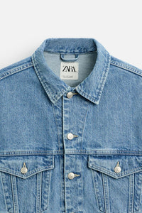 Veste en jean coupe carrée