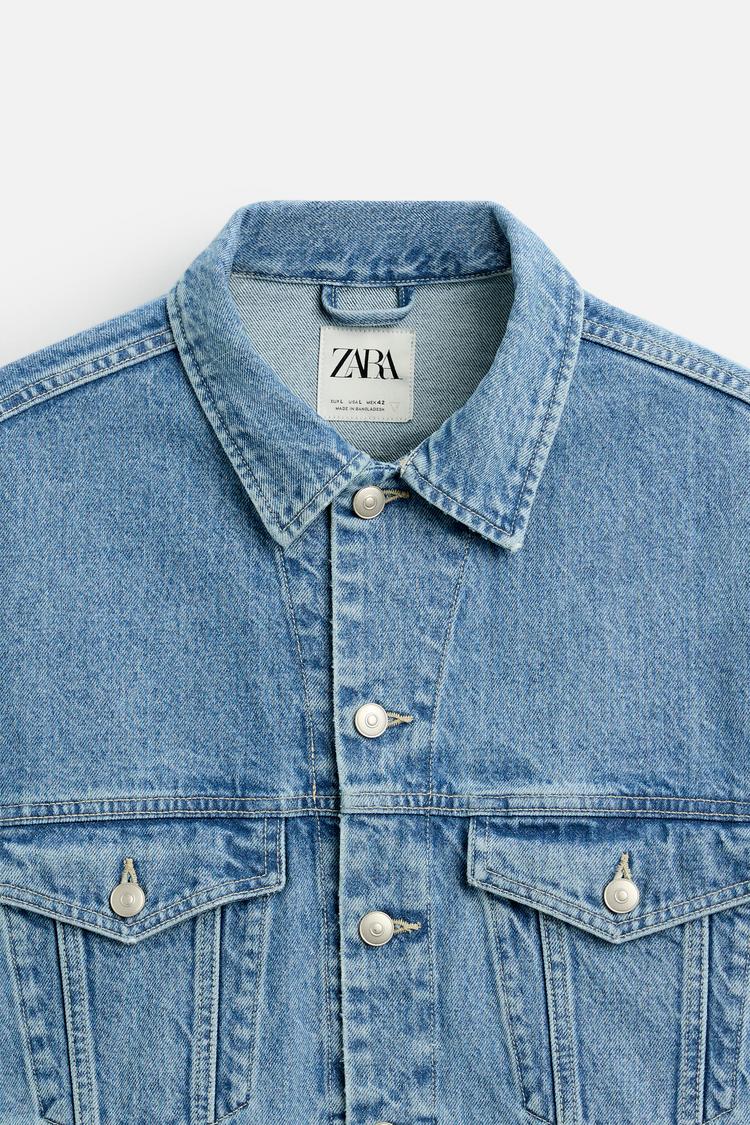 Veste en jean coupe carrée