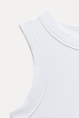 T-shirt a rib large - Noir