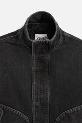 Veste en jean coupe carrée