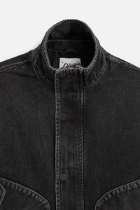 Veste en jean coupe carrée