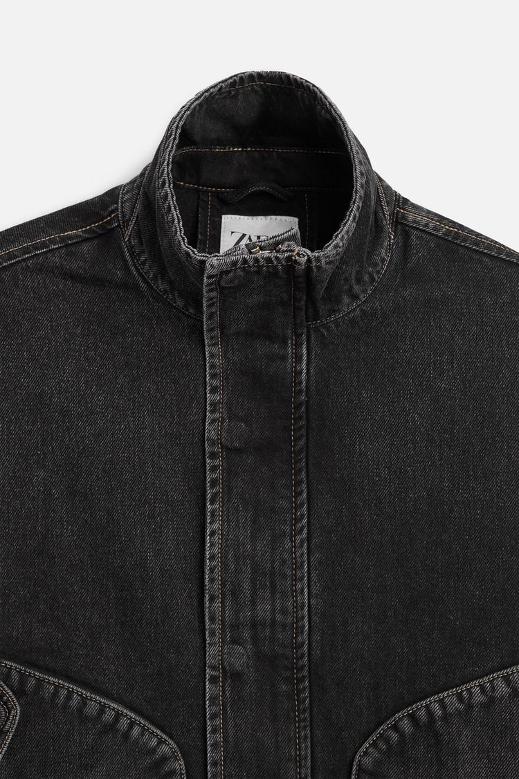 Veste en jean coupe carrée