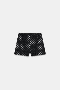 SHORT TAILLE HAUTE À POIS