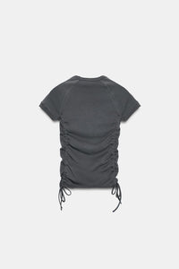 T-SHIRT FRONCÉ RÉGLABLE