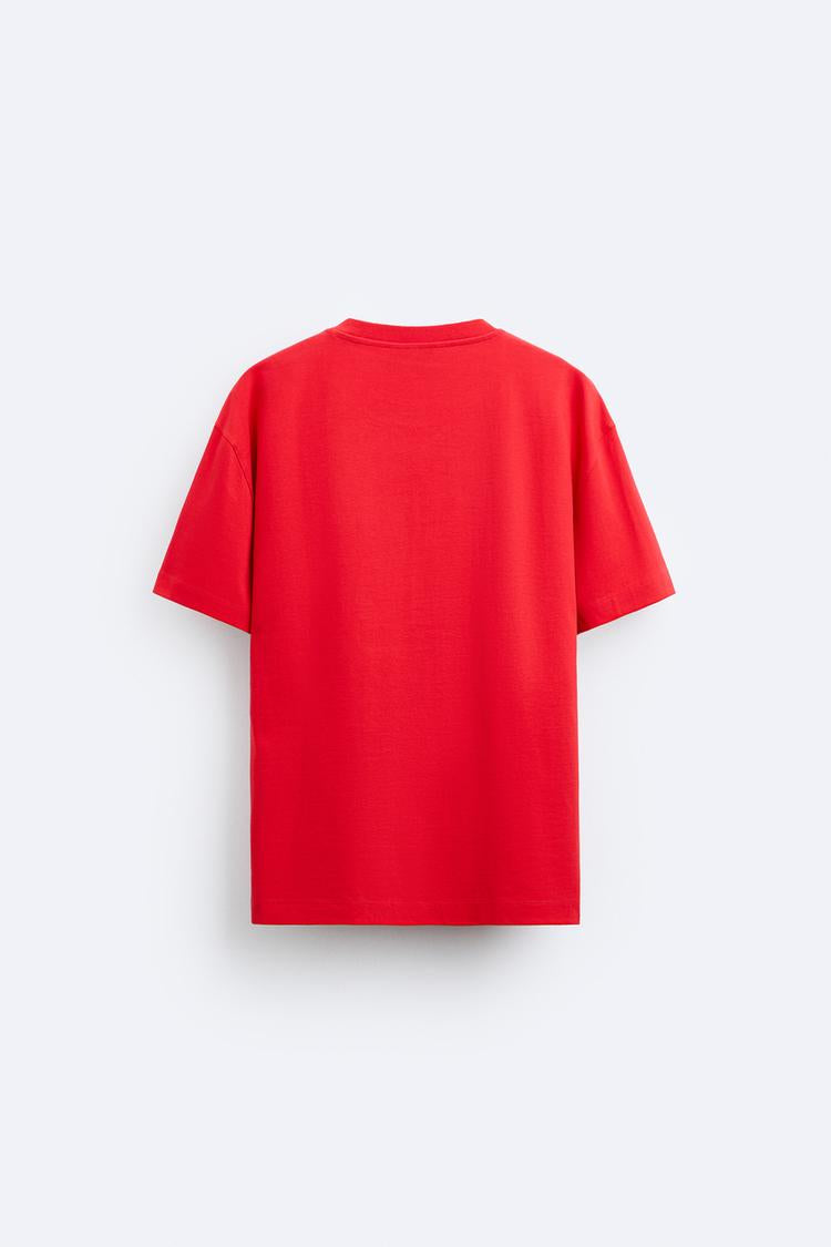 T shirt basique épais - Rouge