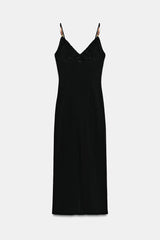 ROBE MI-LONGUE CINTREE FANTAISIE