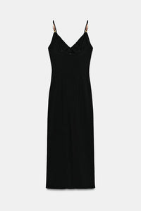 ROBE MI-LONGUE CINTREE FANTAISIE