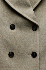 Manteau court croisé - vison