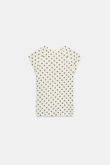 T-SHIRT SUPIMA MANCHES COURTES À POIS