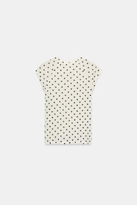 T-SHIRT SUPIMA MANCHES COURTES À POIS