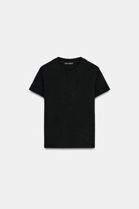 T-SHIRT EN COTON FLAMME