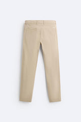 Pantalon chino coupe moulante - Beige
