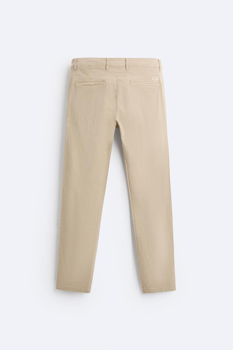 Pantalon chino coupe moulante - Beige