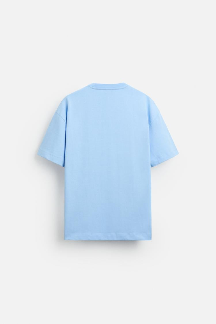 T shirt basique épais - Bleu