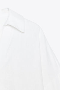 CHEMISE MANCHE LARGE AVEC LIN