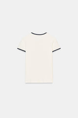 T-SHIRT LISERÉS EN CONTRASTE