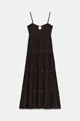 ROBE LONGUE À BRETELLES