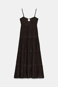 ROBE LONGUE À BRETELLES
