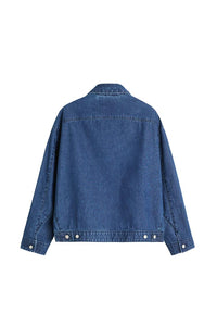 Veste en jean à zip