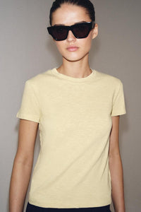 T-SHIRT EN COTON FLAMMÉ