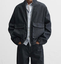 Veste en denim à poches