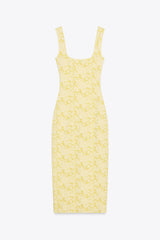 ROBE DECOLLETÉ CARRÉ STRETCH