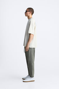 PANTALON DÉLAVÉ AVEC TAILLE JOGGING