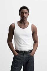 T-SHIRT DÉBARDEUR BASIQUE CÔTELÉ