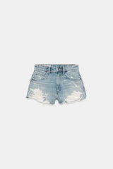SHORT EN DENIM TRF TAILLE HAUTE DÉCHIRURES