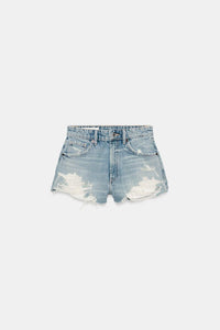 SHORT EN DENIM TRF TAILLE HAUTE DÉCHIRURES