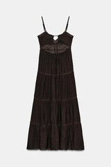 ROBE LONGUE À BRETELLES