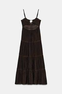 ROBE LONGUE À BRETELLES