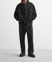 Veste en jean coupe carrée